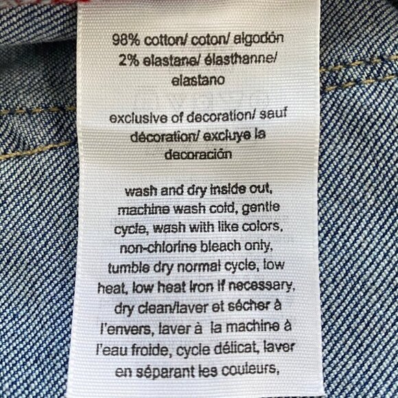 Tommy Hilfiger Women's Distressed Midrise Stretch Denim Shorts, Size 8 - Picture 7 of 8